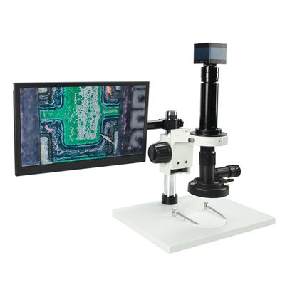 Microscopio de vídeo monocular VM-7513 10X - 200X Microscopio de zoom para relojes de joyería