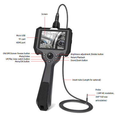 Endoscopio digital industrial portátil