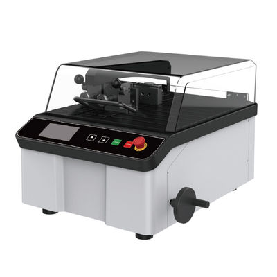 Máquina automática de corte metalúrgico de sección de precisión de mesa