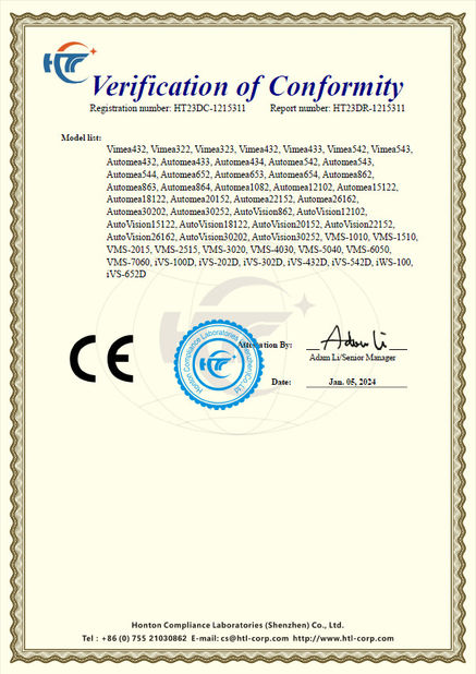 China Hoyamo and Sinowon Inc certificaciones